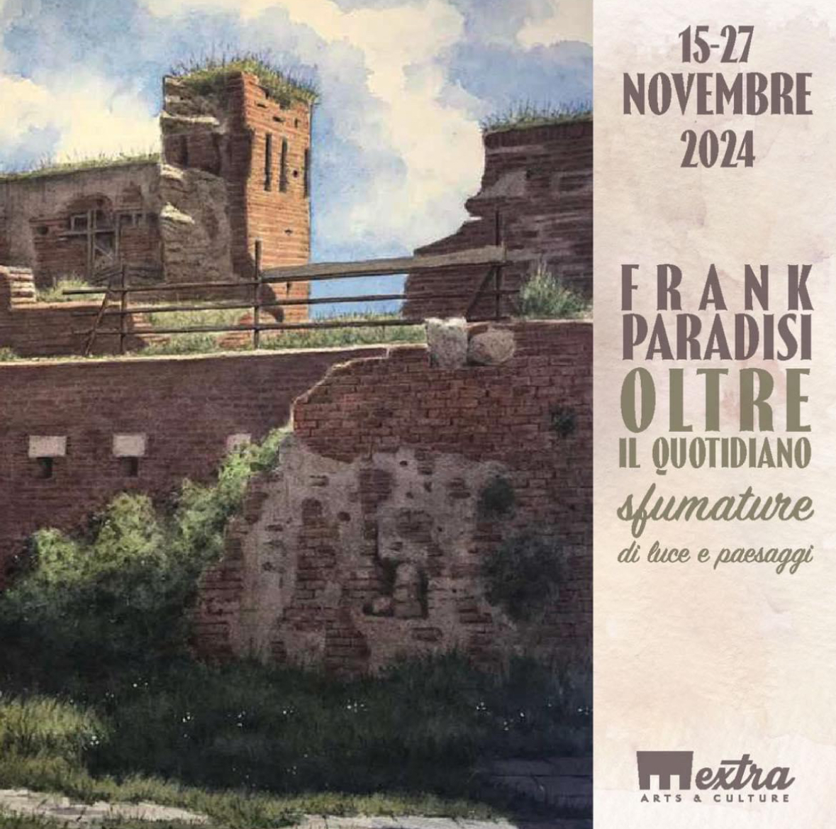 Frank Paradisi in mostra alla Factory di Livorno